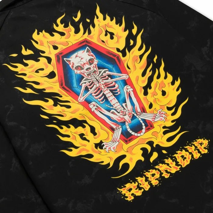 Ripndip Burn In Heck Coaches Jacket Black Jackets