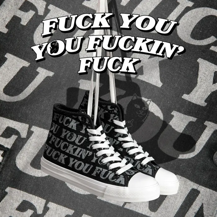 Ripndip Fuckin Fuck High Top Shoes Black Shoes
