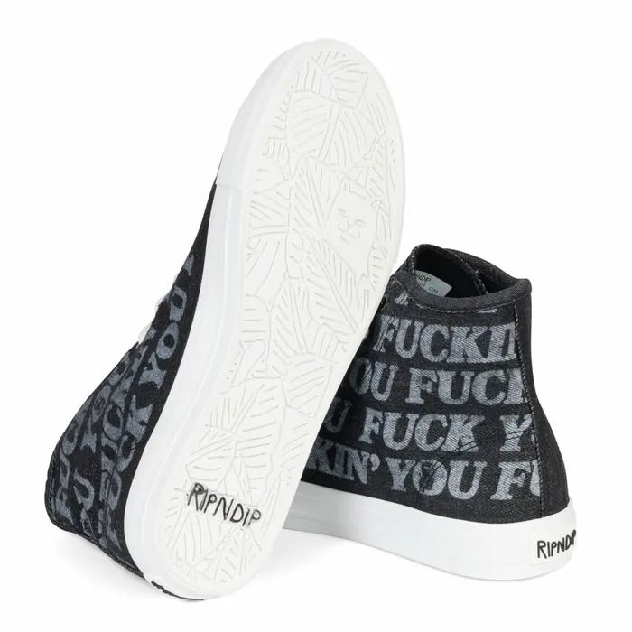 Ripndip Fuckin Fuck High Top Shoes Black Shoes