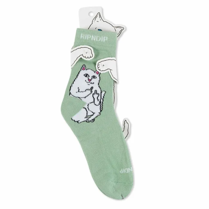 Ripndip Lord Nermal Mid Socks Sage Shop Socks