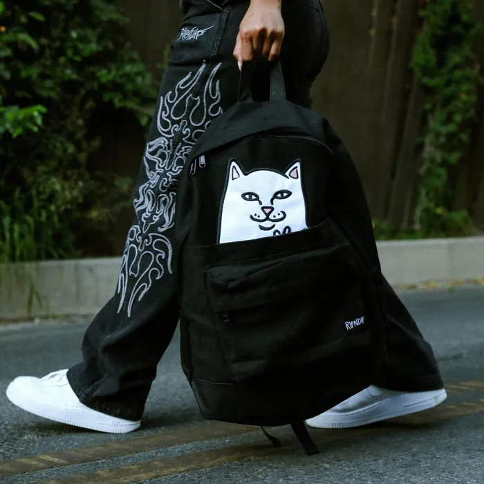Ripndip Lord Nermal Velcro Hands Backpack Black Backpacks Ripndip Lord Nermal Velcro Hands Backpack Black Backpacks