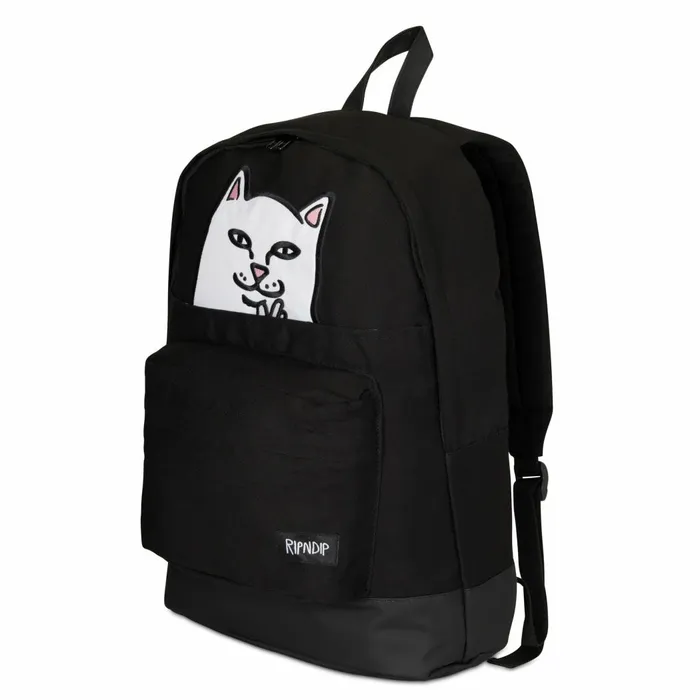 Ripndip Lord Nermal Velcro Hands Backpack Black Backpacks Ripndip Lord Nermal Velcro Hands Backpack Black Backpacks
