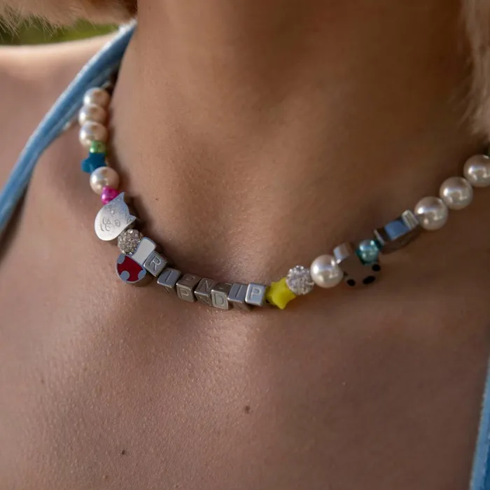 Ripndip Playdate Necklace Silver Accessories Ripndip Playdate Necklace Silver Accessories