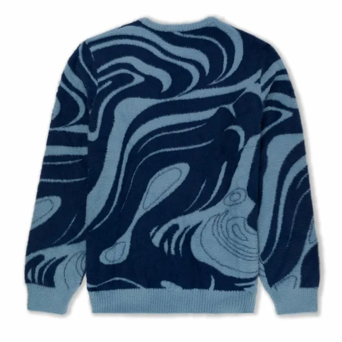 Ripndip Psychedelic Mohair Knit Sweater Dark Slate Knits Sweaters