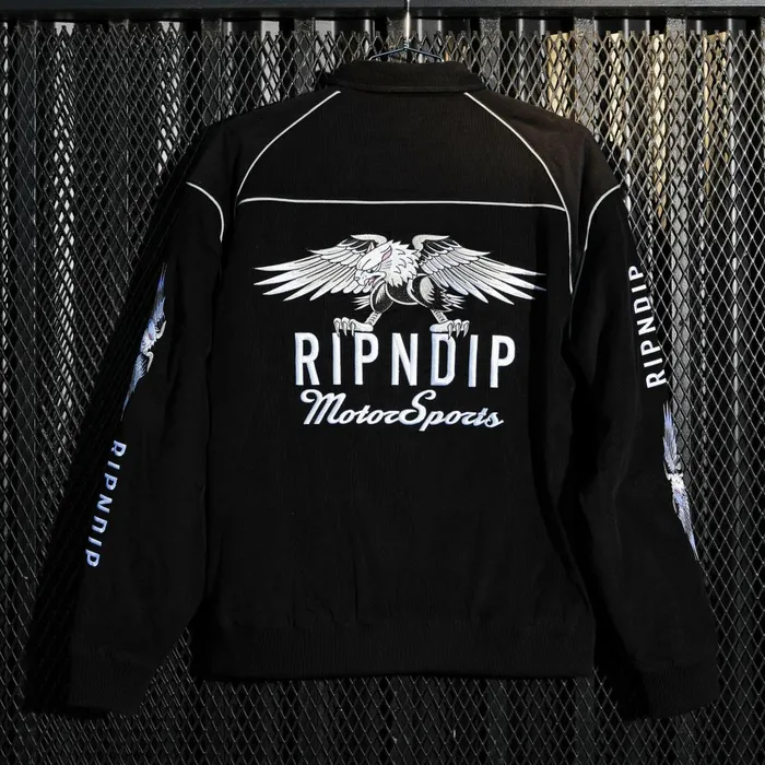 Ripndip RND Motorsports Jacket Black Jackets Ripndip RND Motorsports Jacket Black Jackets