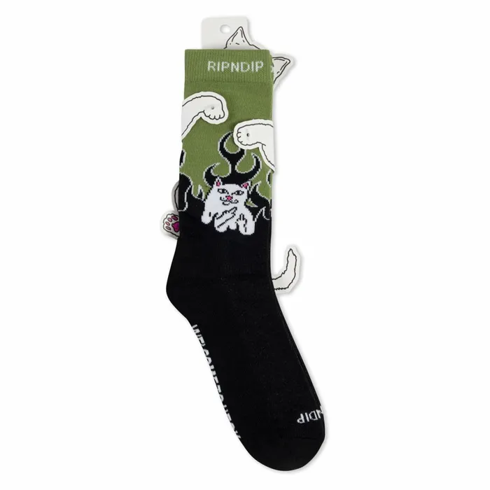 Ripndip Welcome To Heck Socks BlackLight Forest Shop Socks