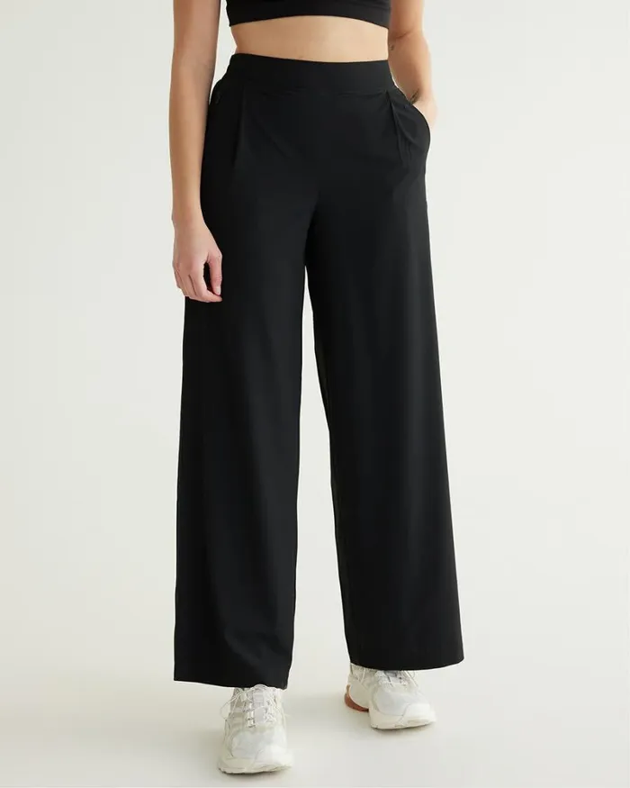 RWandCO Activewear WideLeg Pant 8211 Hyba 8211 Tall 124 Tall 124 Reitmans Black 8211 Women
