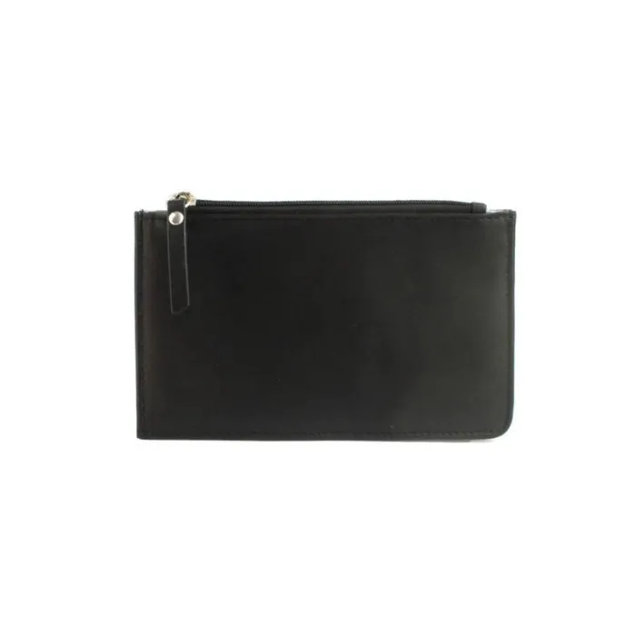 RWandCO Bags Eastern Counties Leather 8211 Valerie Contrast Panel Leather Coin Purse Black 8211 Women