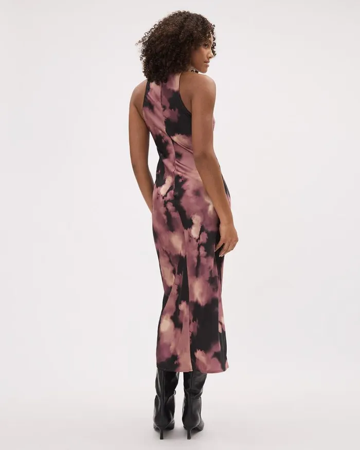 RWandCO Dresses Sleeveless HalterNeck Midi Cocktail Dress Wild Ginger Abstract Multi 8211 Women RWandCO Dresses Sleeveless HalterNeck Midi Cocktail Dress Wild Ginger Abstract Multi 8211 Women