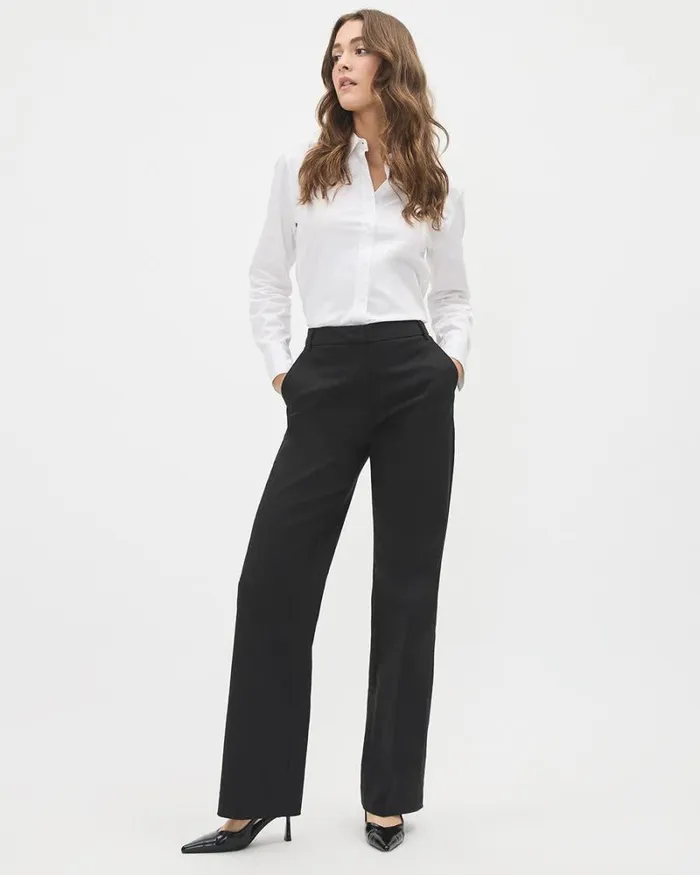 RWandCO HighRise Limitless HighWaist Wide Leg Signature Pant Black 8211 Women