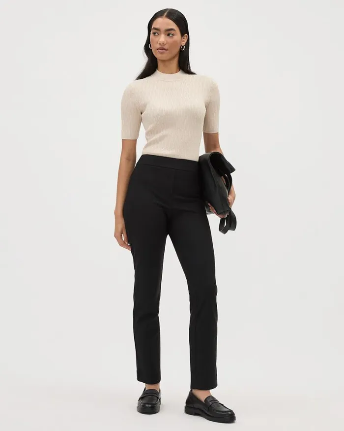 RWandCO Leggings Black HighRise Legging Pant With Welt Pockets Black 8211 Women