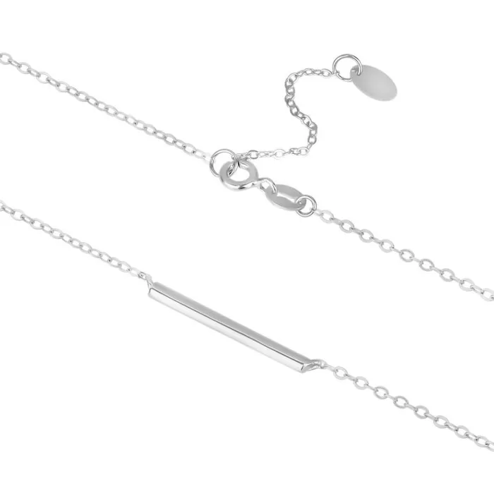 RWandCO Necklaces Club Rochelier 5A Cubic Zirconia Sparkling Gemstones Bar Necklace Silver 8211 Women
