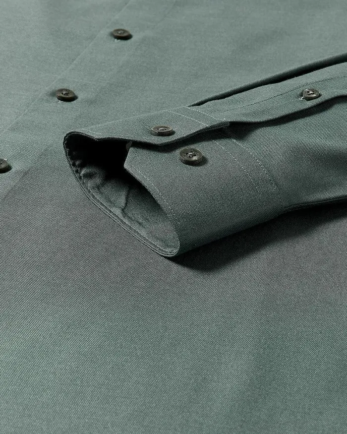 RWandCO Shirts SlimFit KnitLike Dress Shirt Balsam Green 8211 Men