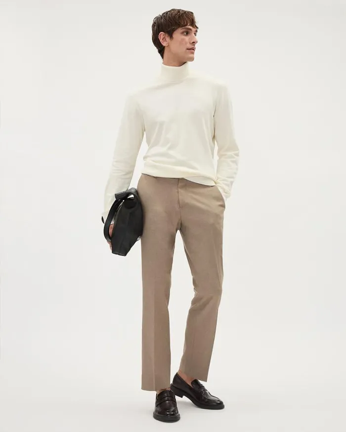 RWandCO Sweaters and Cardigans LongSleeve Turtleneck Sweater Arctic Wolf 8211 Men