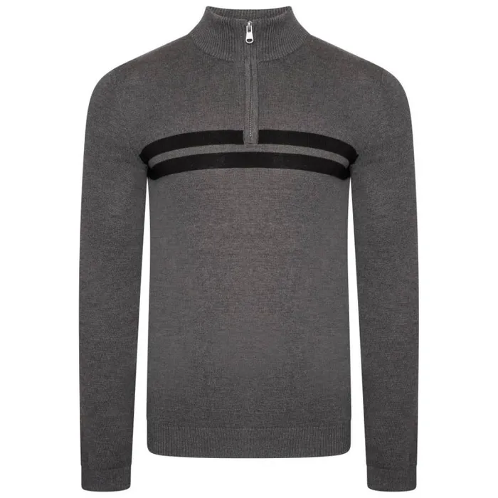 RWandCO Sweatshirts and Hoodies Dare 2B 8211 Mens Unite Us Knitted Half Zip Sweatshirt Dark Grey 8211 Men
