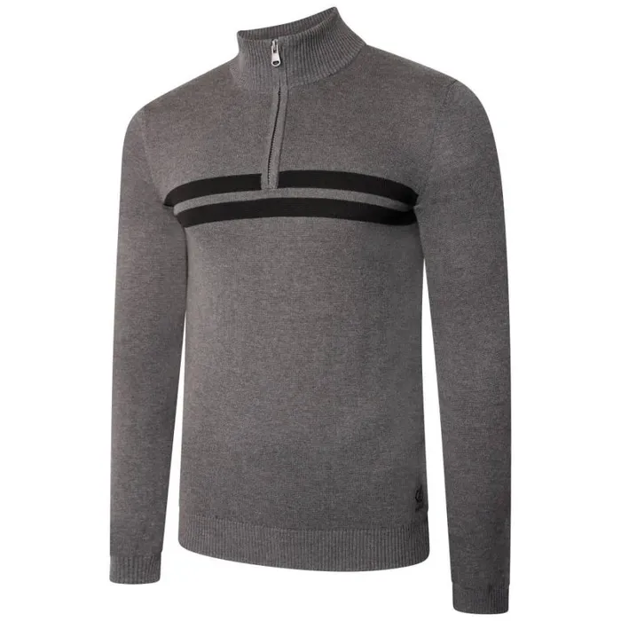 RWandCO Sweatshirts and Hoodies Dare 2B 8211 Mens Unite Us Knitted Half Zip Sweatshirt Dark Grey 8211 Men