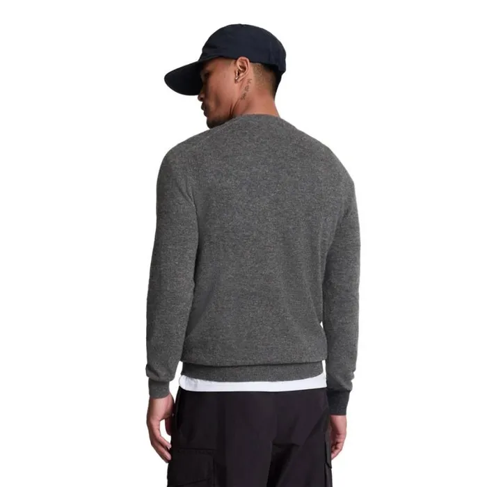 RWandCO Sweatshirts and Hoodies Lyle and Scott 8211 Mens Lambswool Blend Crew Neck LongSleeved Sweater Dark Grey 8211 Men RWandCO Sweatshirts and Hoodies Lyle and Scott 8211 Mens Lambswool Blend Crew Neck LongSleeved Sweater Dark Grey 8211 Men