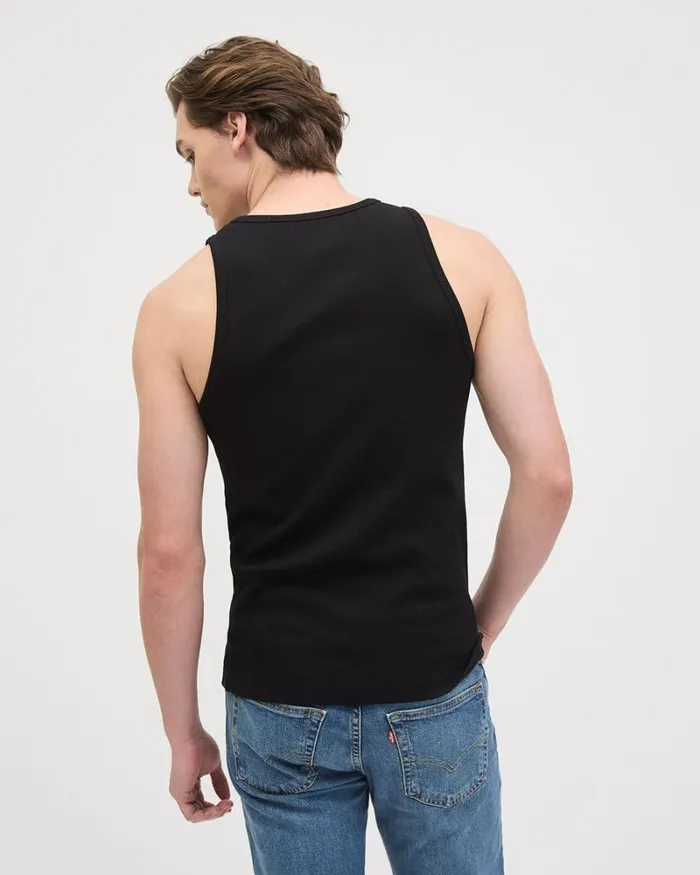 RWandCO TShirts Ribbed Tank Top Black 8211 Men RWandCO TShirts Ribbed Tank Top Black 8211 Men