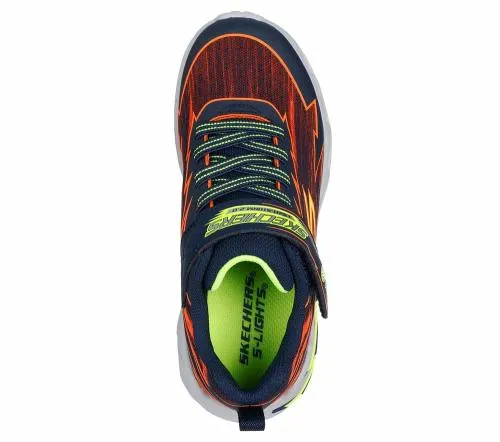 SLights Light Storm 20 8211 BoltBrights Navy Orange Kids SKECHERS Big Kids UK Sizes 36