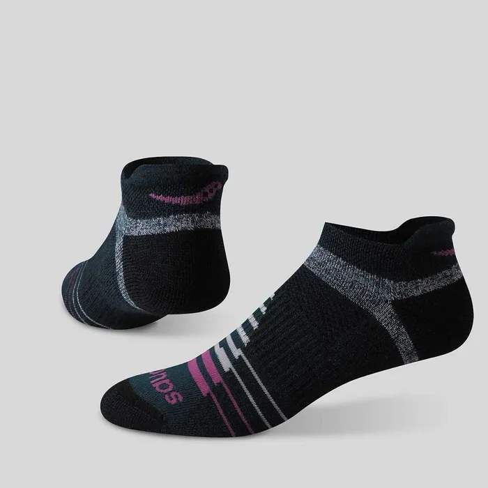 Saucony Inferno Merino Wool Blend No Show 3Pack Sock Pink MenWomen Socks