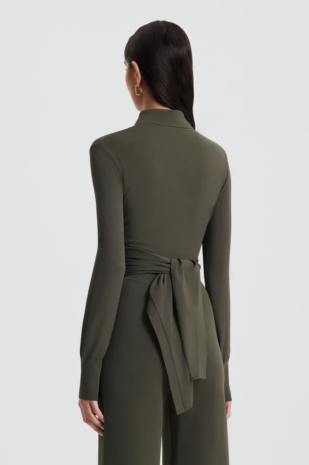 Scanlan Theodore MICRO CREPE WRAP SHIRT SAFARI Women Tops