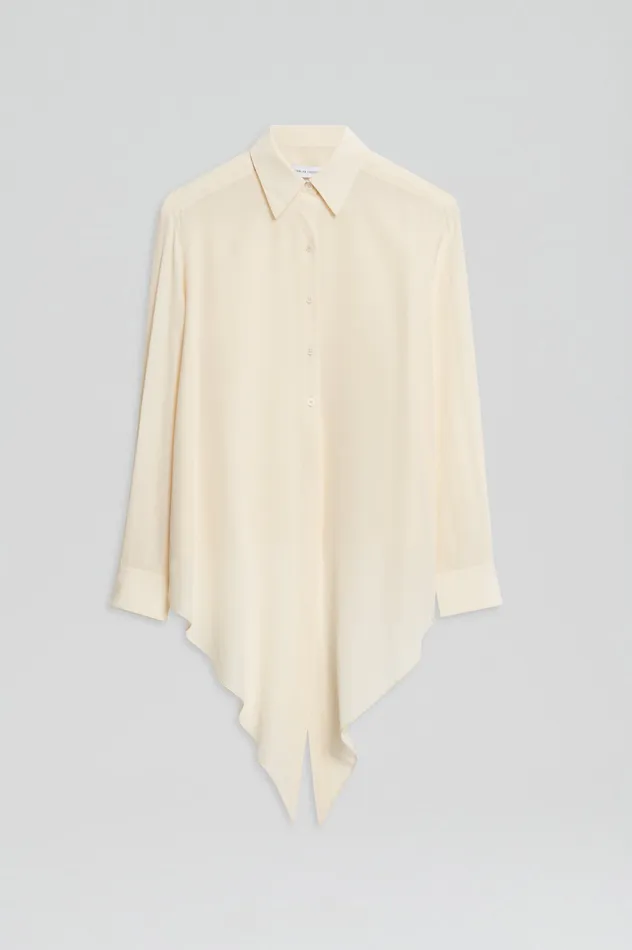Scanlan Theodore Shirts Women SILK TIE FRONT SHIRT OYSTER