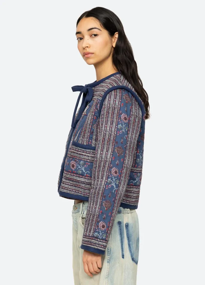 Sea New York Outerwear Valeria Quilted Jacket Navy 8211 Women