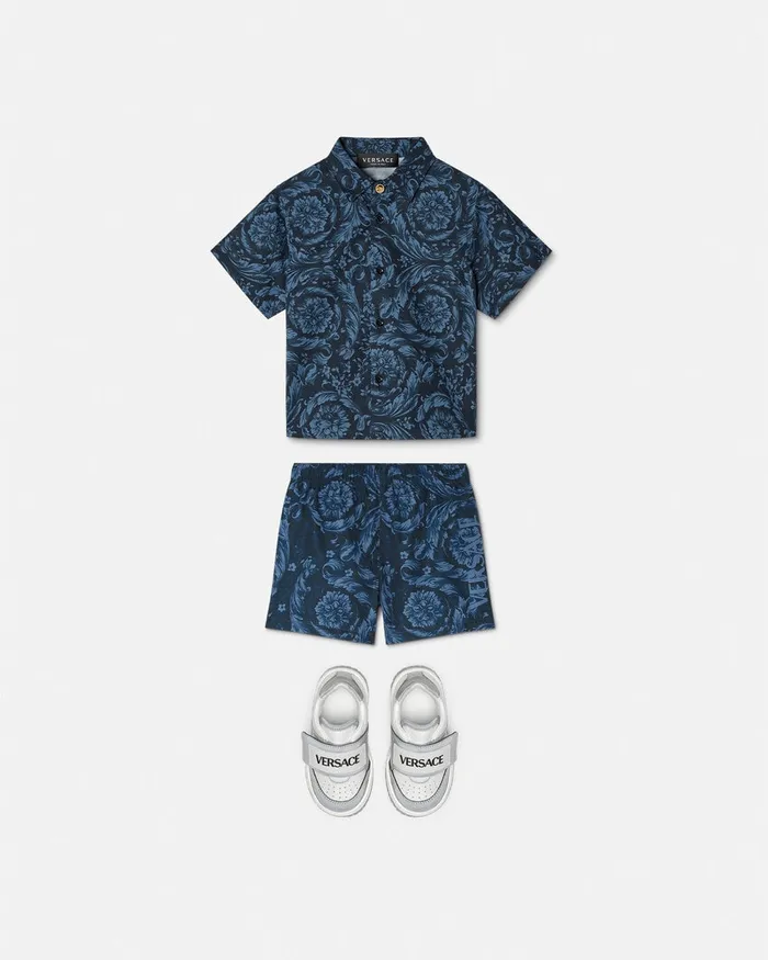 Shirts and Tshirts Kids Versace Barocco Baby Shirt Blueprint