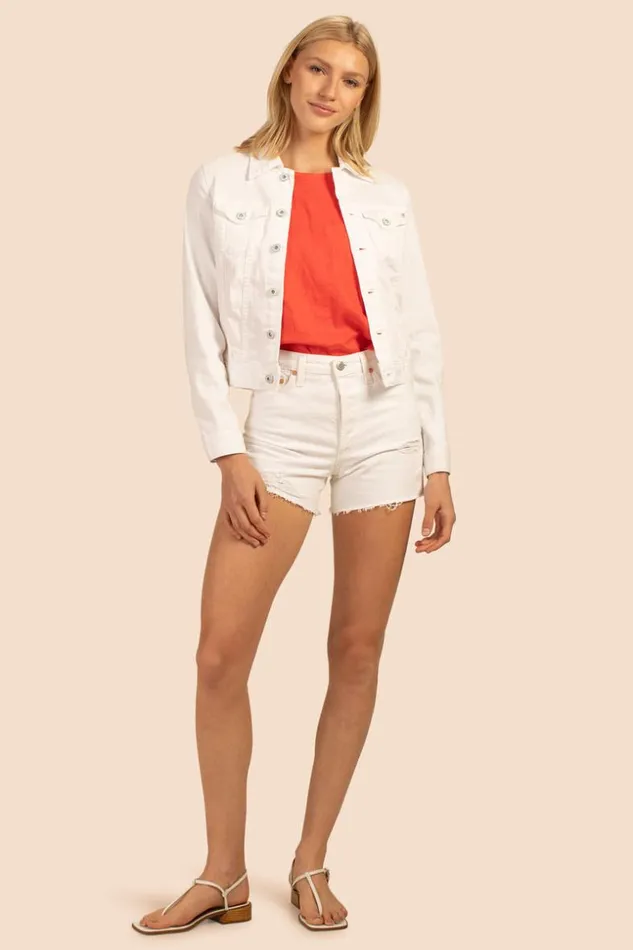 SHOP Trina Turk ALL BOTTOMS AG WHITE ALEXXIS DENIM SHORT