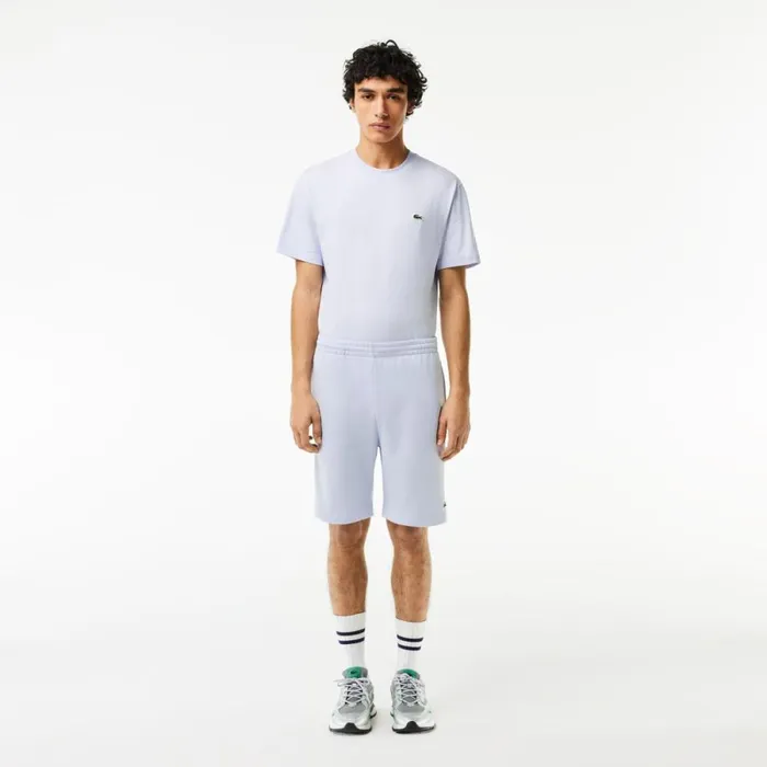 Shorts and Swim Men Lacoste Men039s Regular Fit Fleece Shorts Phoenix Blue J2g