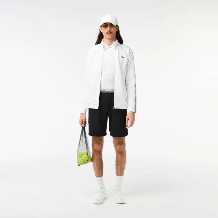 Shorts and Swim Men Lacoste Mens Lacoste Tennis X Daniil Medvedev Mesh Shorts Black 031
