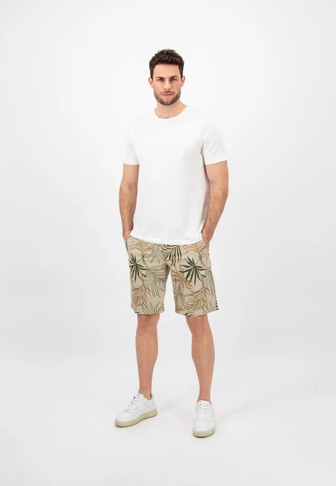 Shorts Men FYNCHHATTON Linen Mix Shorts Stone