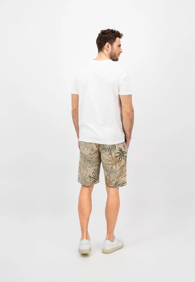 Shorts Men FYNCHHATTON Linen Mix Shorts Stone
