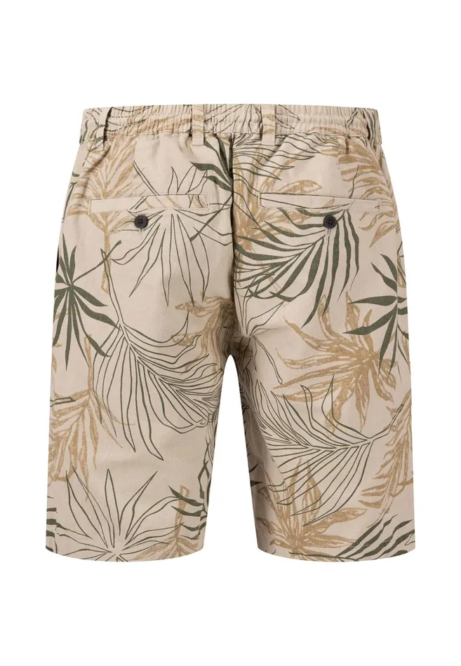 Shorts Men FYNCHHATTON Linen Mix Shorts Stone