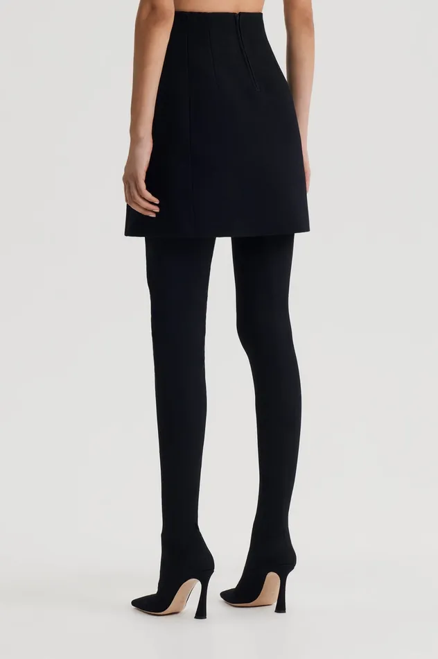 Skirts Women CREPE KNIT PEPLUM SKIRT BLACK Scanlan Theodore