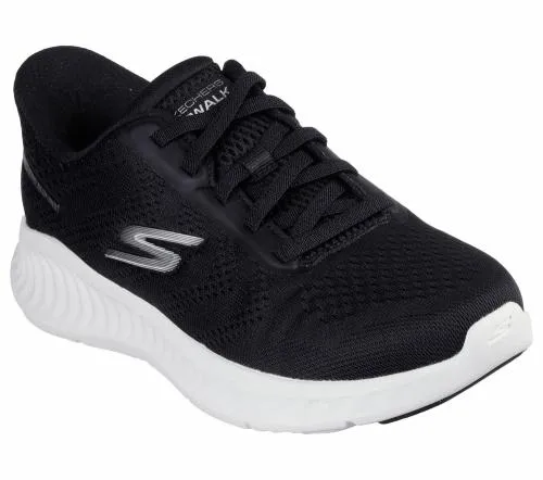 Slipins GO WALK Now 8211 Khloe Black White Women SKECHERS SlipOn