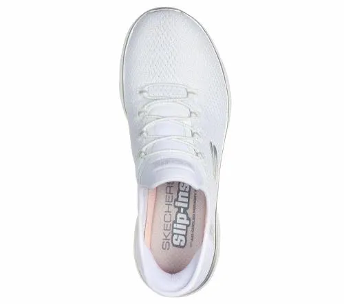 Slipins Summits 8211 Diamond Dream White Silver Women SKECHERS SlipOn