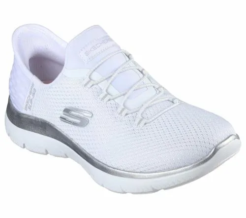 Slipins Summits 8211 Diamond Dream White Silver Women SKECHERS SlipOn