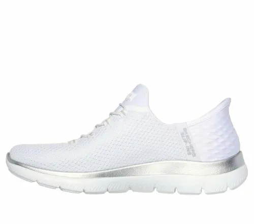 Slipins Summits 8211 Diamond Dream White Silver Women SKECHERS SlipOn
