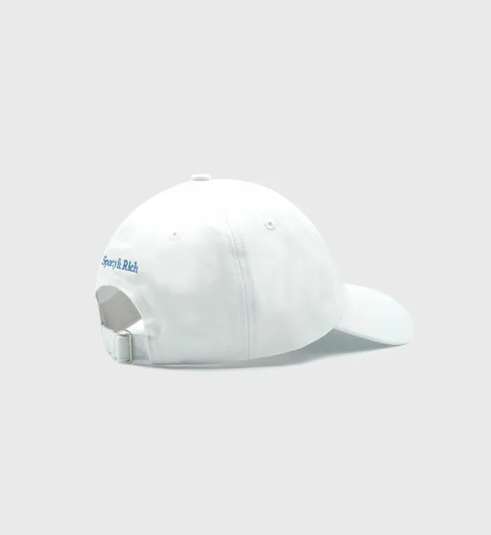Sporty and Rich Hats Women LA Racquet Club Hat 8211 WhiteSteel Blue