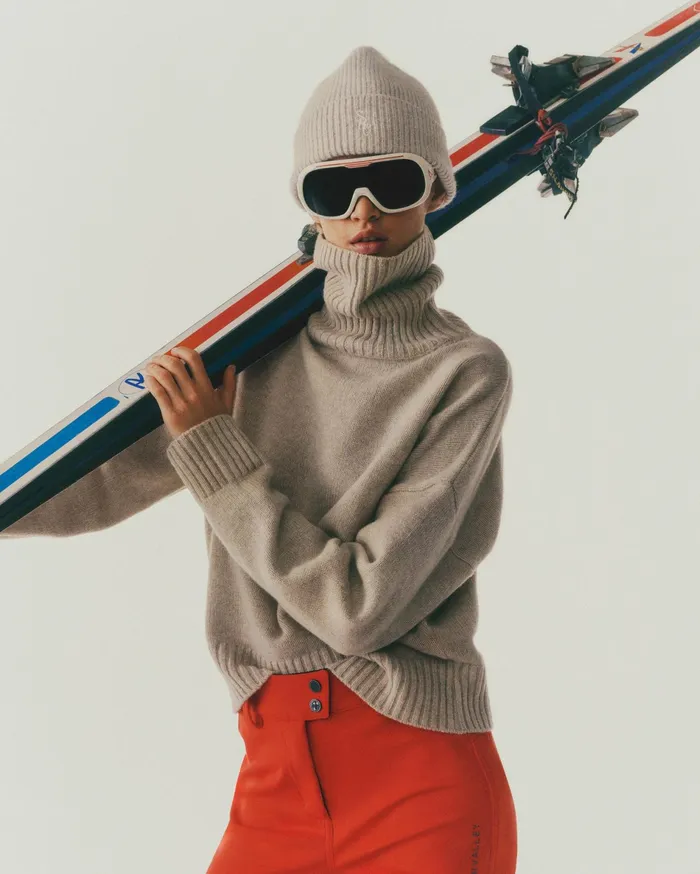 Sporty and Rich Knitwear Women SRC Wool Turtleneck 8211 CreamWhite