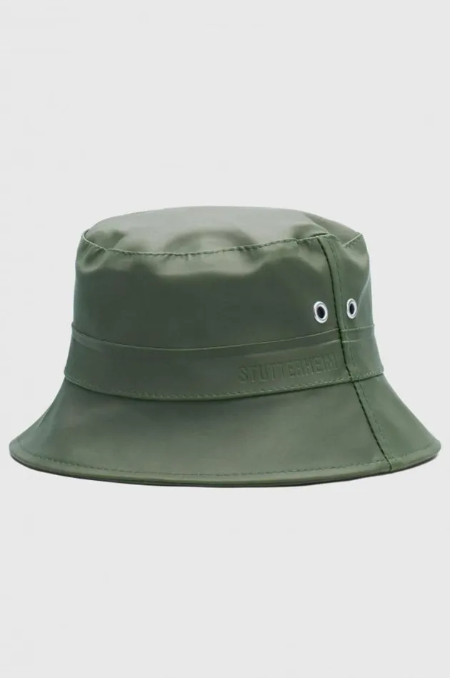 Stutterheim Beckholmen Bucket Hat Green Women Bucket Hats