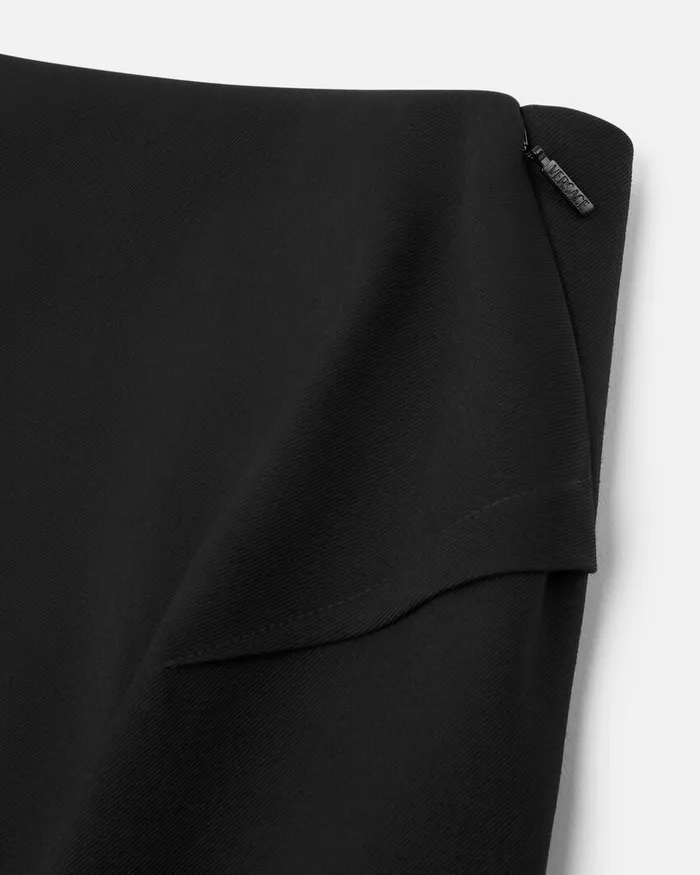 Suits Women Versace WoolBlend Slit Pencil Skirt Black