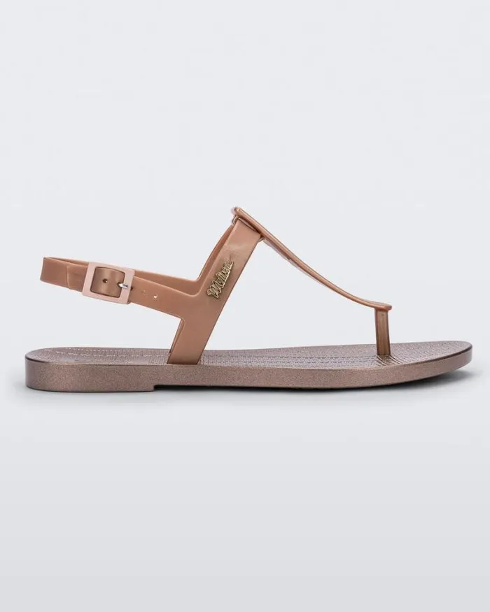 Sun Ventura Rose Metallic Women Melissa Sandals
