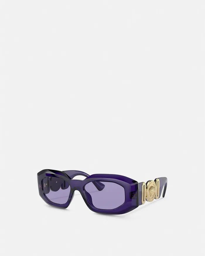 Sunglasses WomenMen Versace Maxi Medusa Biggie Sunglasses Purple