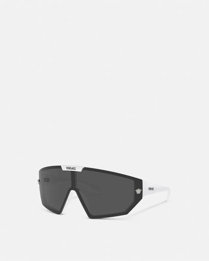 Sunglasses WomenMen Versace Maxi Medusa Horizon Sunglasses Havana