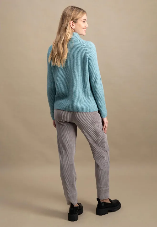 Sweater Women FYNCHHATTON Knitting Sweater Made Of Wool Mix With Turtlenecks Gray Taupeaqua Seawinter Beigeelegant Pink