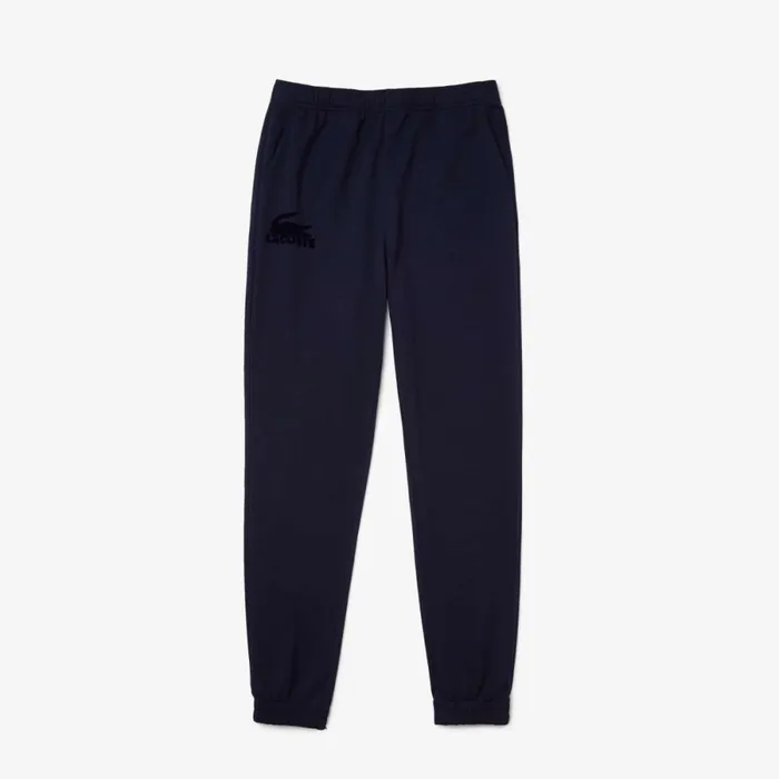 Sweatpants and Trousers Men Lacoste Men039s Cotton Fleece Lounge Joggers Navy Blue 423
