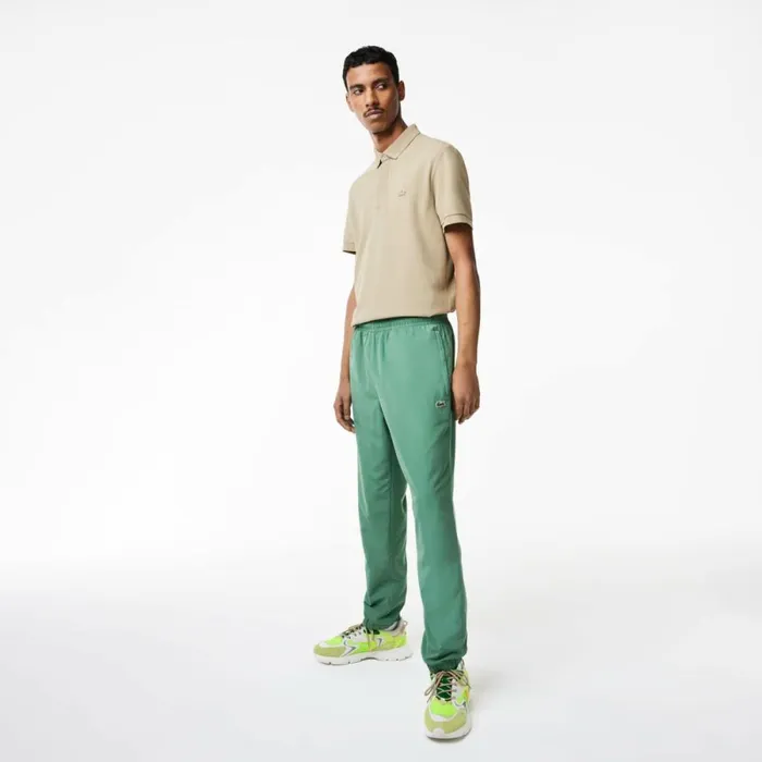 Sweatpants and Trousers Men Lacoste Men039s Regular Fit WaterRepellent Joggers Khaki Green Kx5