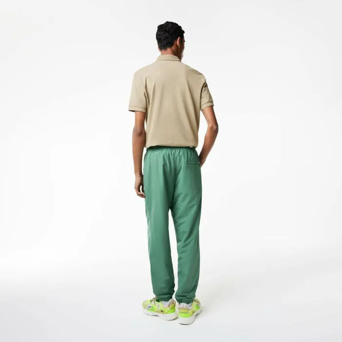 Sweatpants and Trousers Men Lacoste Men039s Regular Fit WaterRepellent Joggers Khaki Green Kx5